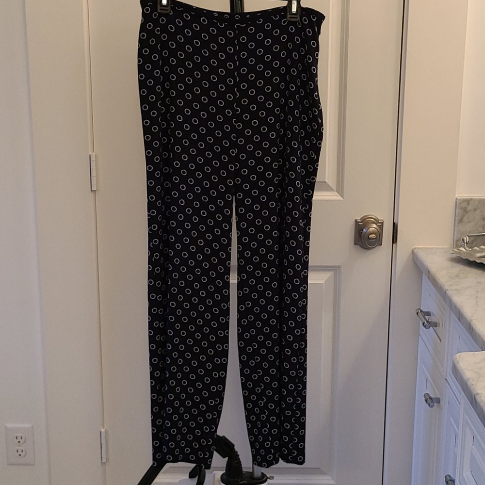 Talbots Navy and White Pants